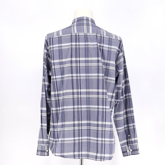 THEORY Men's Zack PS. Rylstone Button Down Shirt Blue Purple Plaid Size XL - Picture 5 of 7